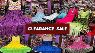 Clearence Sale Single Long Frocks  courier available at manufacturing