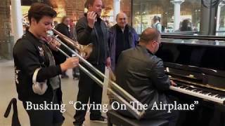 Aubrey Logan - Busking at the London St. Pancras Station