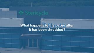 What happens to the paper after it has been shredded?