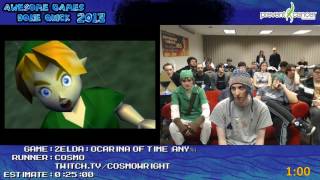 Awesome Games Done Quick 2013 Cosmo Zelda Ocarina Of Time speedrun with awesome commentary