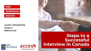 Webinar with RBC Royal Bank: Steps to a Successful Interview in Canada