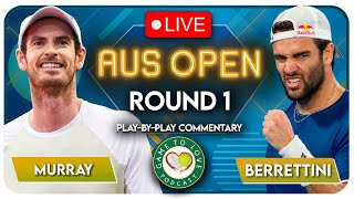 MURRAY vs BERRETTINI | Australian Open 2023 | LIVE Tennis Play-by-Play Stream