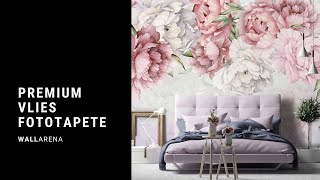 Premium Fototapete für Wohnzimmer Schlafzimmer Küche Kinderzimmer Wald Blumen - Amazon.de