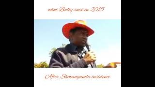 What Bally said in 2015 after Kapyongo's Shiwangandu insidence.