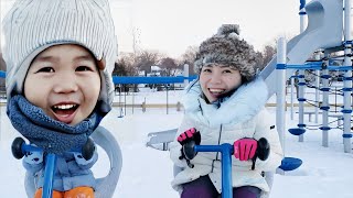 Snowy Blue Playground | DoReMi Kids Songs and Nursery Rhymes