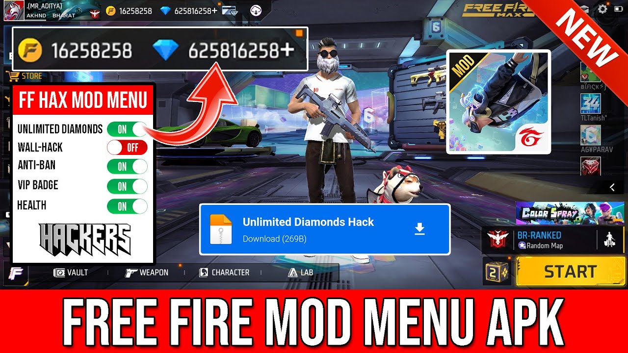 Free Fire Unlimited Diamond Mod Menu Apk рџ ћ Download Mod Menu For Free