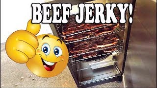 Smoking BEEF JERKY - Masterbuilt Sportsman Elite Electric Smoker