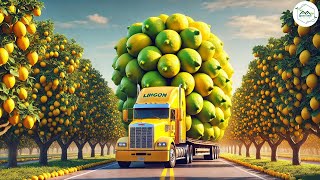 Lemon Harvesting, How Farmers Grow and Harvest Billions of Lemons | Agricultural Documentary