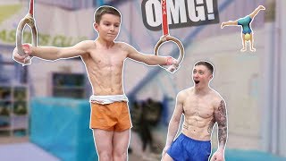 Strength Battle vs 12 Year Old Superhuman Gymnast ** IMPOSSIBLE**