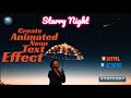 How To Create an Animated Neon Text Effect with HTML CSS for the 'Starry Night' Webpage