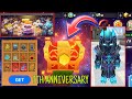 BG 7th Anniversary event🥳 Free Chest with Flame excalibur and Flame Armor in Skyblock BlockmanGo