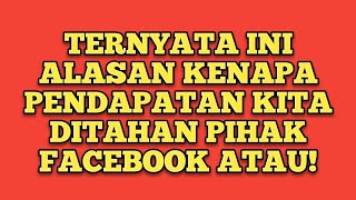 Arti Pendapatan Anda Ditahan Pada FB Pro