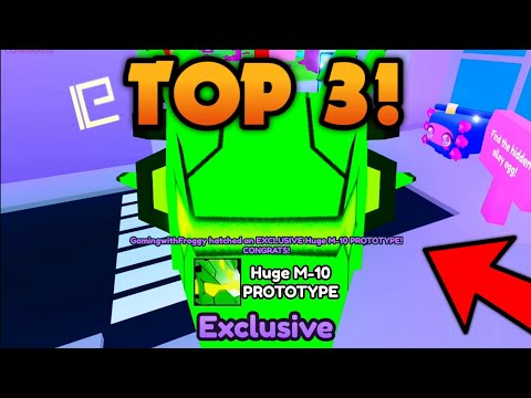 Top 3 YouTubers Hatching HUGE M-10 PROTOTYPE!   Pet Simulator X Roblox