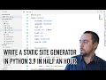 Type Annotations Make Coding Better At Any Size, or: Writing a Static Site Generator in 30 Minutes