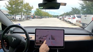 Self Driving Tesla FSD Beta Takes Me To Costco