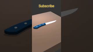 Knife modeling in Prisma 3d | Panda Pixels