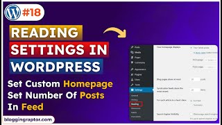 WordPress Reading Settings Tutorial | WordPress Course