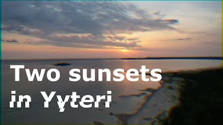 Two sunsets in Yyteri