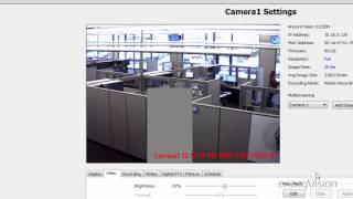 IP Camera Settings Page, exacqVision
