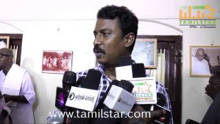 Samuthirakani at Kamaraj Movie Shooting Spot