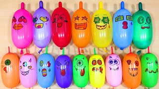 Satisfying Asmr Slime Video 545 : Making Dazzling Rainbow Slime With Funny Balloons!