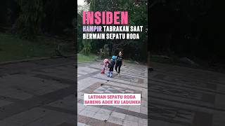 INSIDEN HAMPIR TABRAKAN SAAT BERMAIN SEPATU RODA #viral #viralindonesia #short #shortvideo