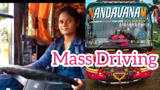 LADY MASS BUS DRIVING |Nandavanam Holiday😍😍