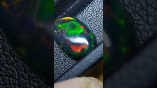 Natural black opal cabochon 3.35 CTS www.puritygems.etsy.com