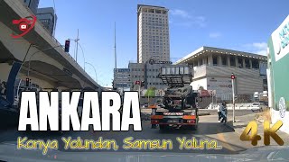 ANKARA, Konya Yolundan Samsun Yoluna, Araç Turu, Ekim 2024, 4K