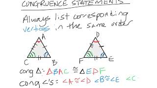 Congruent Triangle Notation