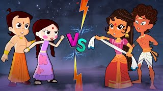 Chutki Vs Meena - The Story of a Fearless Girls | Chhota bheem Cartoon | Kalari Kids Videos