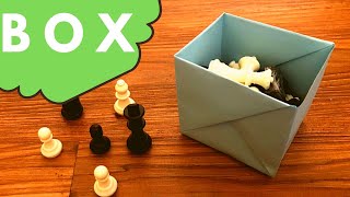 How To Make A Strong Paper Box Easy Origami DIY