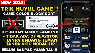 SUKSES WD !! NUYUL GAME COLOR BLOCK SORT - APLIKASI PENGHASIL UANG 2025