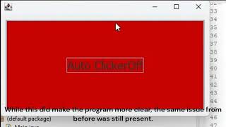 Java Coding Project: Automatic Clicker