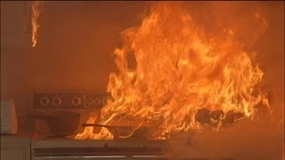 Test shows how quickly grease fires can spread