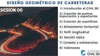 SESIÓN VI: DISEÑO GEOMÉTRICO DE CARRETERAS