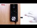 tcl d1 max video doorbell smart lock unlock with real key u0026 emergency power supply