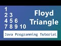 Java Program to Print Floyd Triangle Pattern | Tutorial for beginners