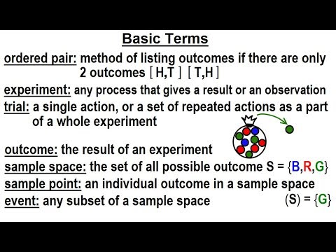 Statistics: Ch 4 Probability In Statistics (4 Of 74) Basic Terms - YouTube