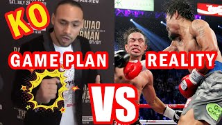 Game Plan to knock out Manny Pacquiao !! vs. Reality