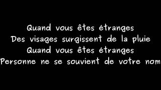 The doors - People are strange [Traduction française]