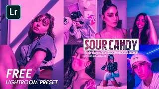 SOUR CANDY Inspired FREE Lightroom Presets DNG XMP | Lightroom Editing Tutorial | DUAL TONE EFFECTS