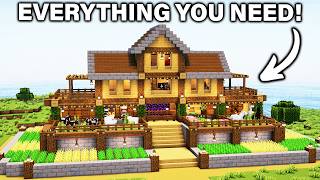 ⛏️ Minecraft : ULTIMATE Survival House 🏡 [ Build Tutorial for Survival ]