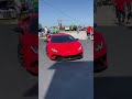 2018 lamborghini huracan performante pulling into a car meet 😍