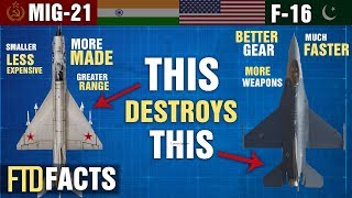 The Differences Between MiG-21 FISHBED and F-16 FIGHTING FALCON