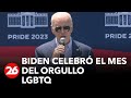 Biden celebró el mes del orgullo LGBTQ en la Casa Blanca