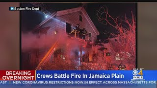 Flames Engulf Jamaica Plain Home