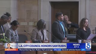 Los Angeles City Council honors KTLA's Sam Rubin