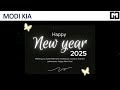 modi kia wishes happy new year 2025