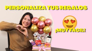 Decoración de Globos en Bandeja - Ancheta Personalizada | #ParaRegalarChile | Tutorial | Regalo